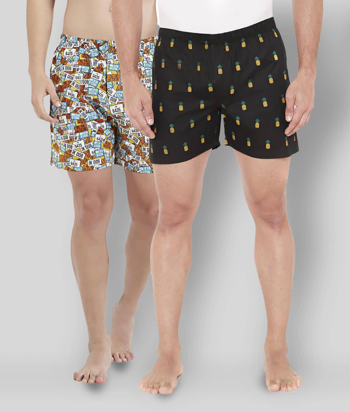 XYXX Pack of 2 Cotton Boxers For Men's ( Multicolor )