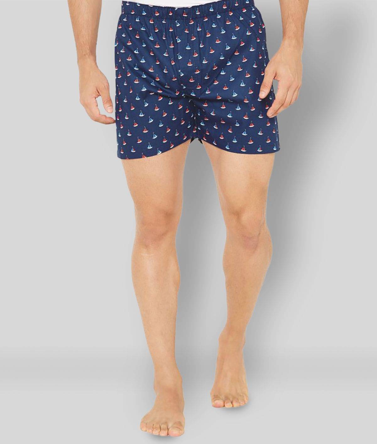     			XYXX Pack of 2 Cotton Boxers For Men's ( Navy Blue )