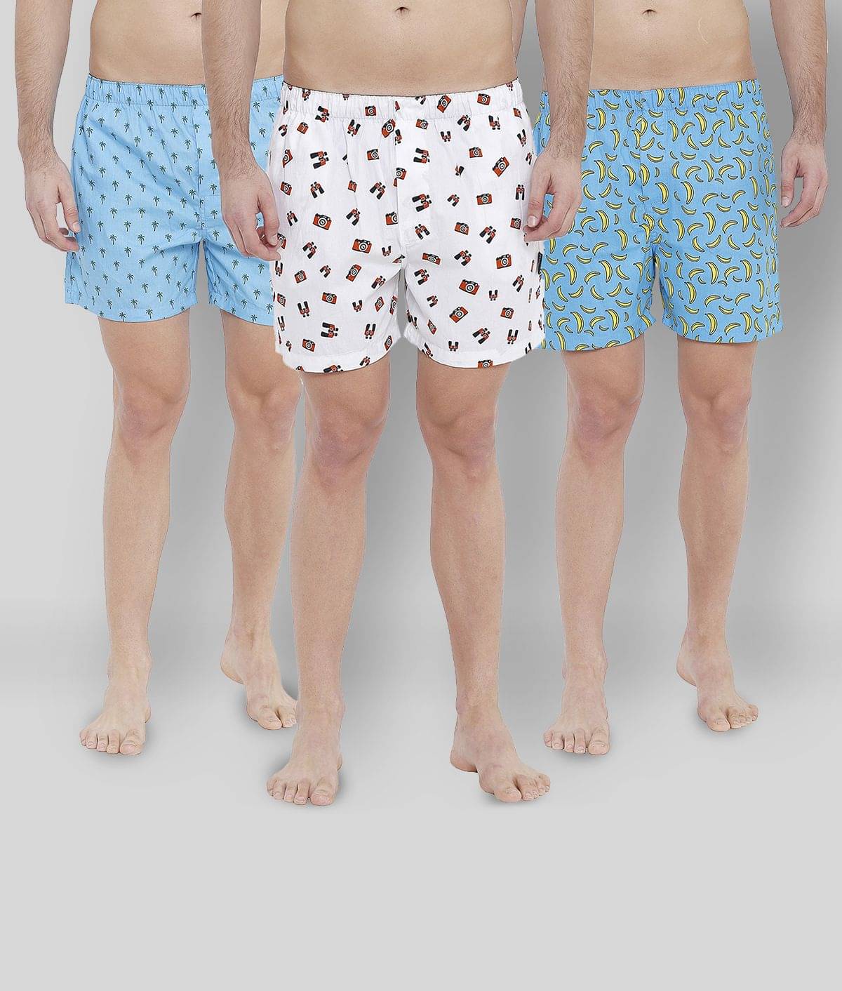     			XYXX - White Cotton Men's Boxer ( Pack of 3 )