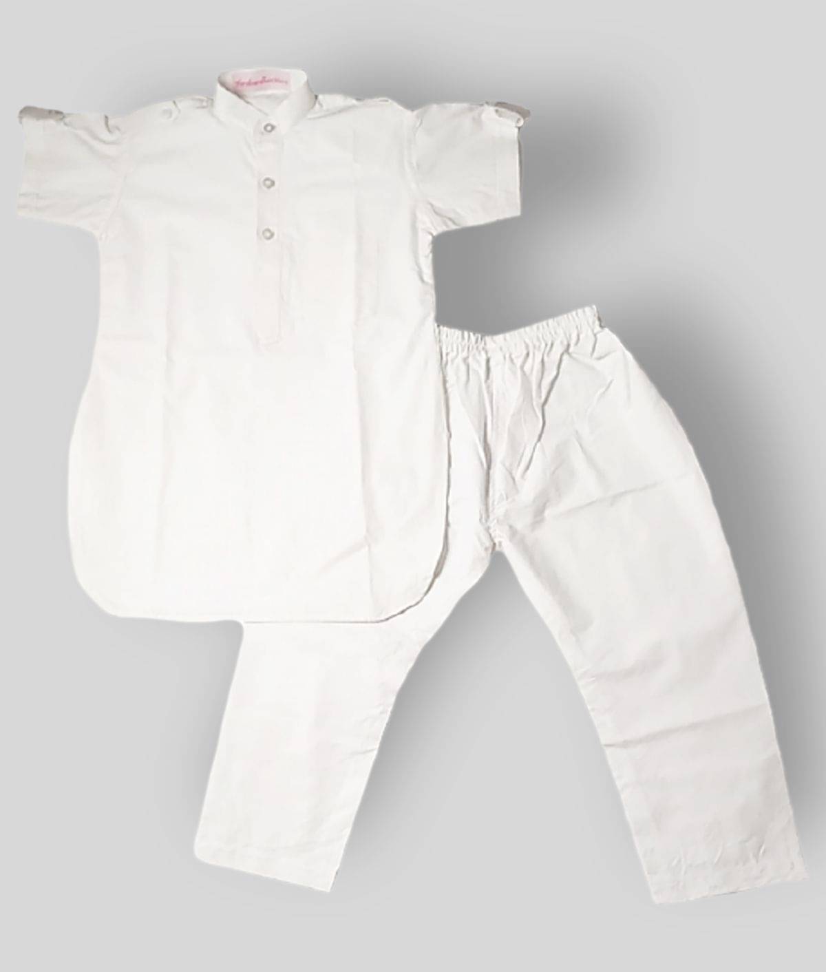     			harshvardhanmart.com Pack of 1 Boys Cotton Set ( White )