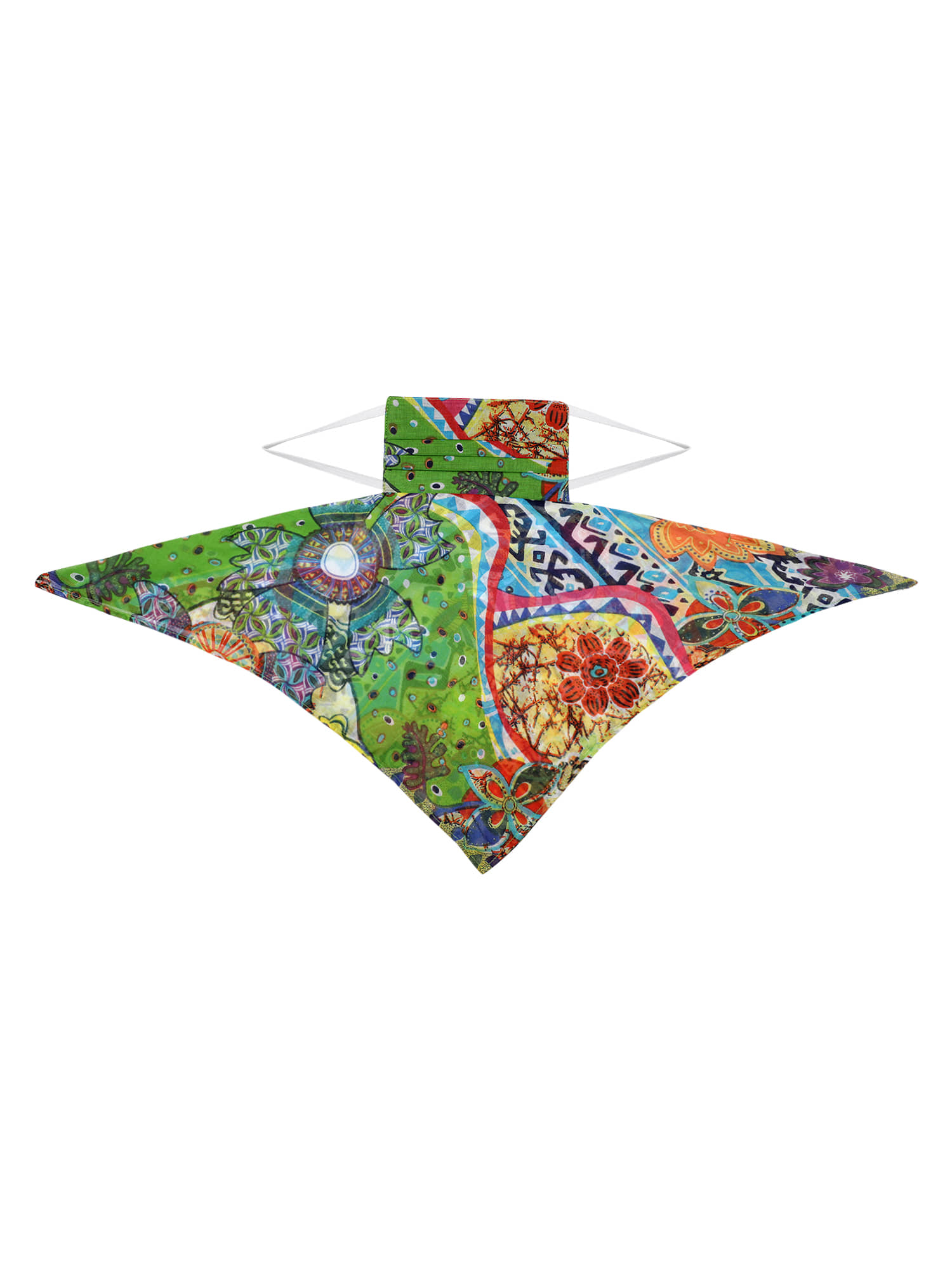 Anekaant - Green Cotton Mask ( Pack of 1 )