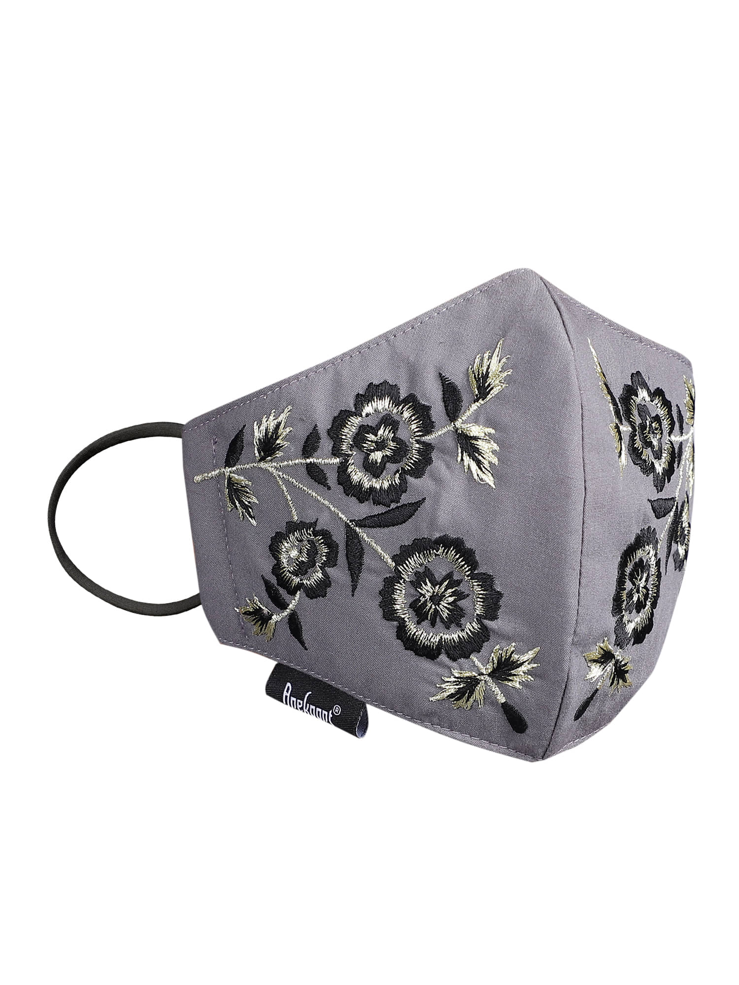 Anekaant - Grey Cotton Mask ( Pack of 1 )