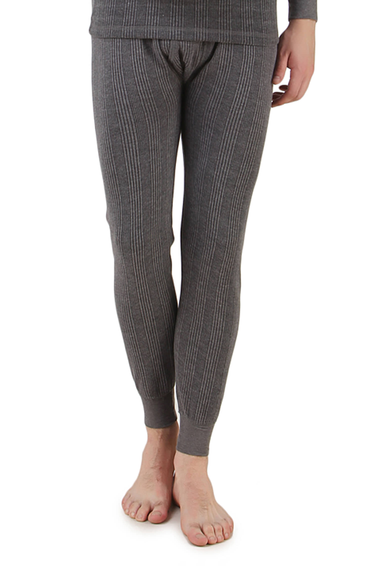 Hap Kings Pack of 1 Cotton Blend Thermal Bottoms For Men's ( Grey )