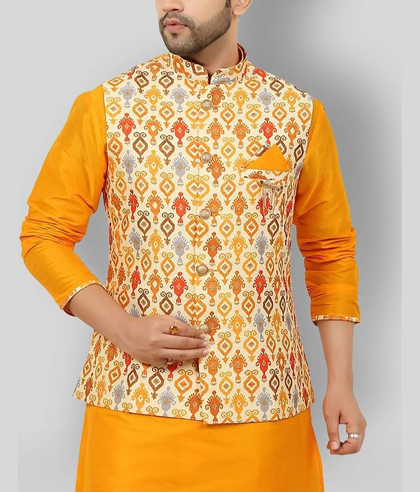 Paul Street - Blue Cotton Blend Slim Fit Men's Kurta Pyjama Set ( Pack of 1 )