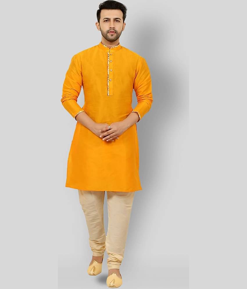 Paul Street - Blue Cotton Blend Slim Fit Men's Kurta Pyjama Set ( Pack of 1 )