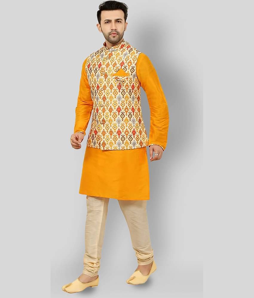 Paul Street - Blue Cotton Blend Slim Fit Men's Kurta Pyjama Set ( Pack of 1 )