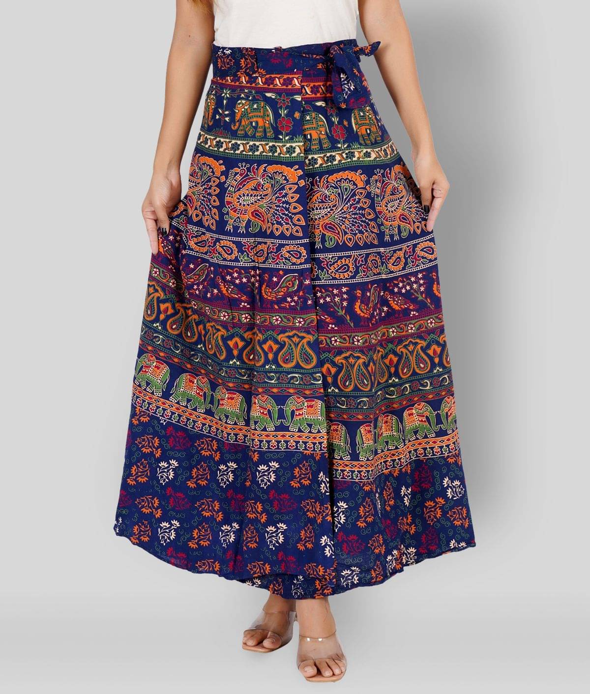     			Rangun - Multicolor Cotton Women's Wrap Skirt ( Pack of 1 )