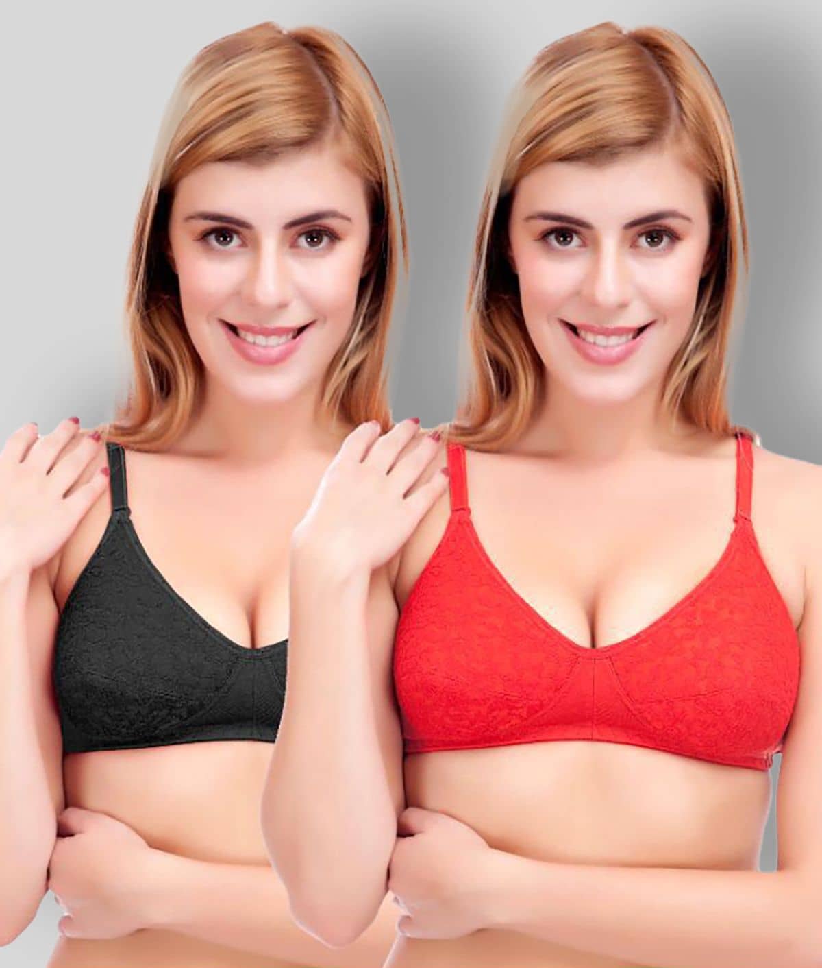 Selfcare Pack of 2 Cotton Women's Minimizer ( Multi Color )
