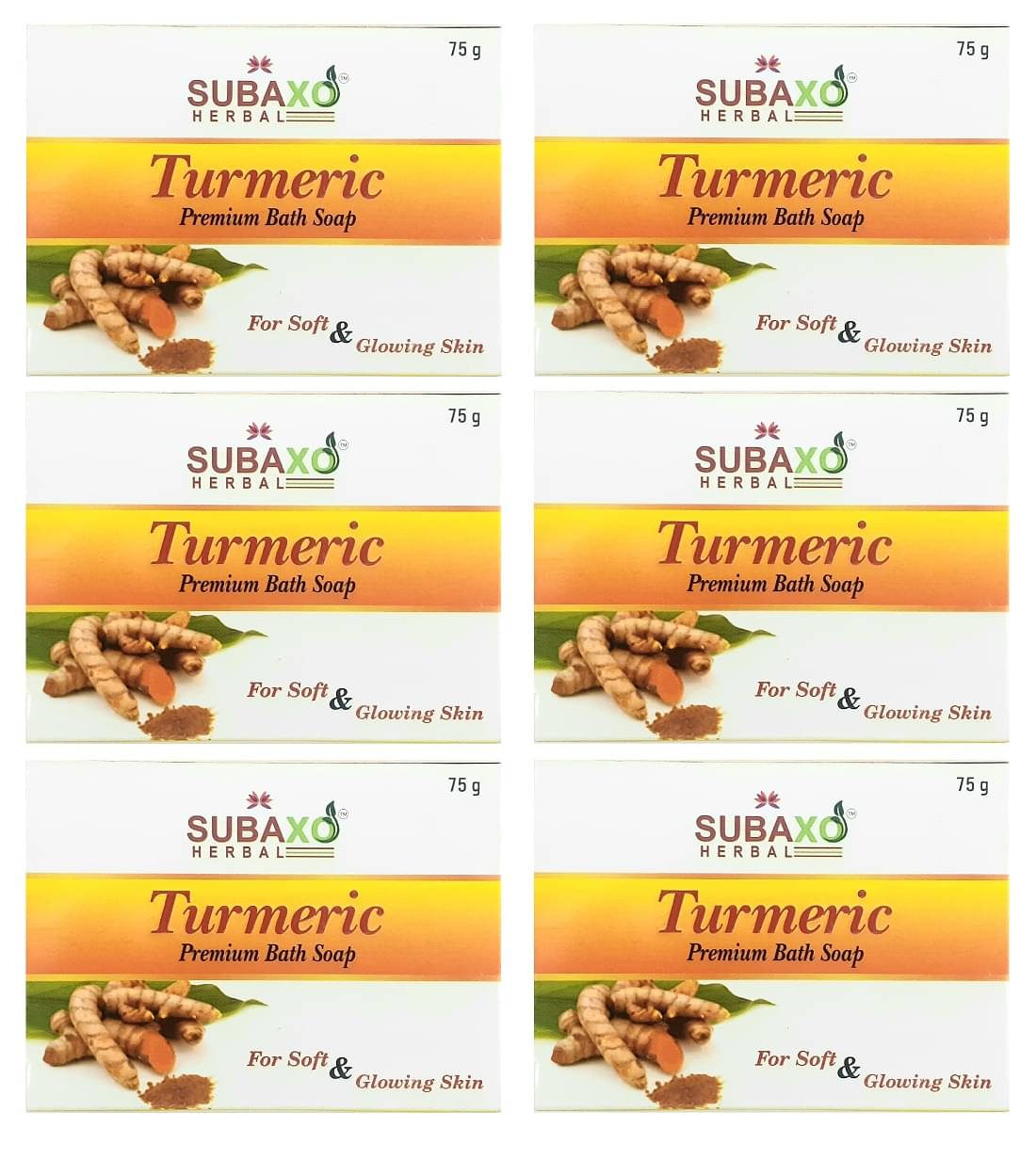     			Subaxo - Skin Whitening Soap for All Skin Type ( Pack of 6 )