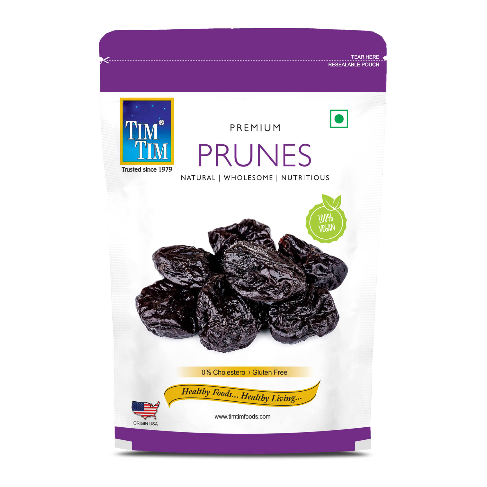 TimTim Premium Dried & Pitted Prunes, 200 G TimTim Premium Dried & Pitted Prunes, 200 G