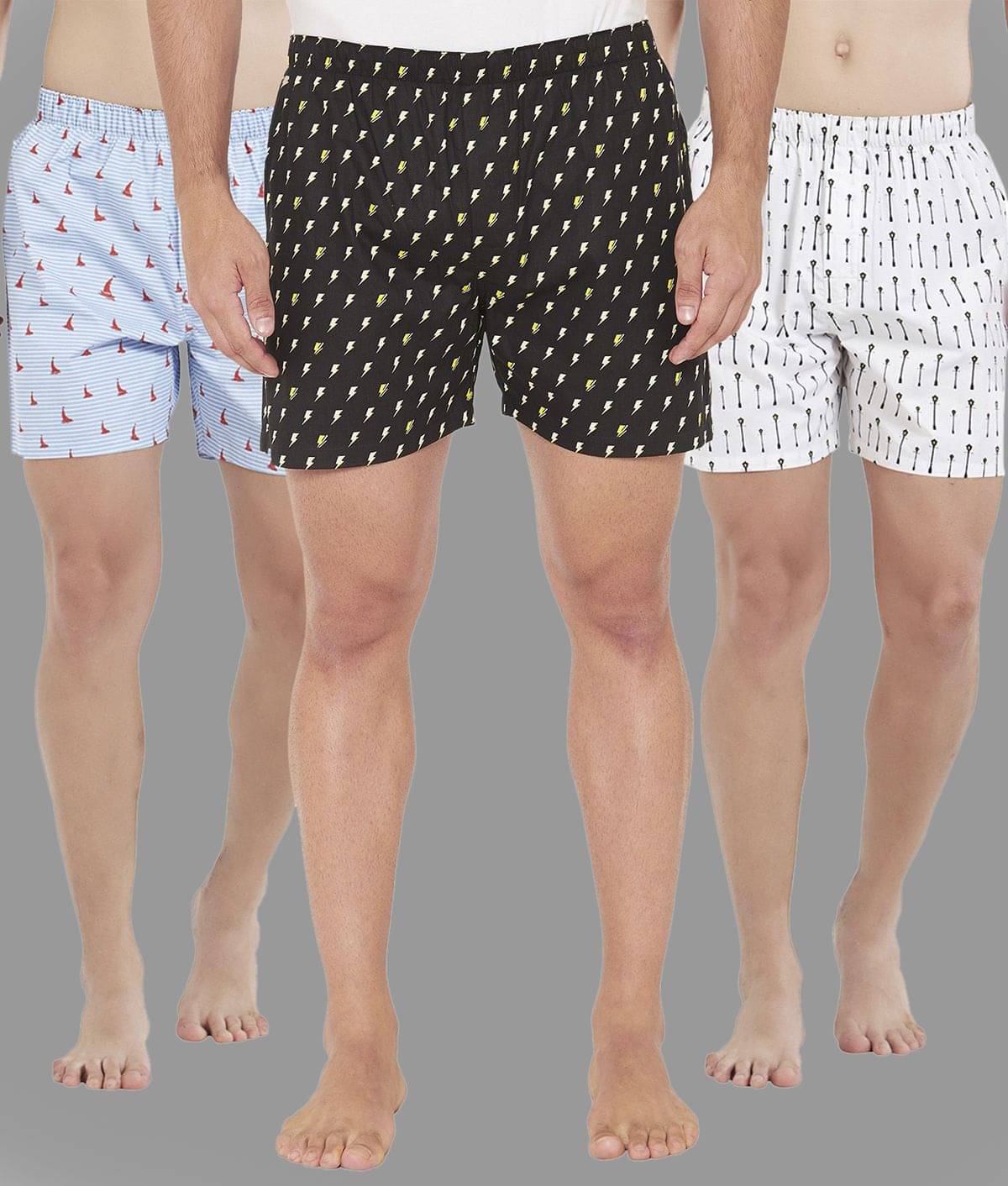     			XYXX Pack of 3 Cotton Boxers For Men's ( White )