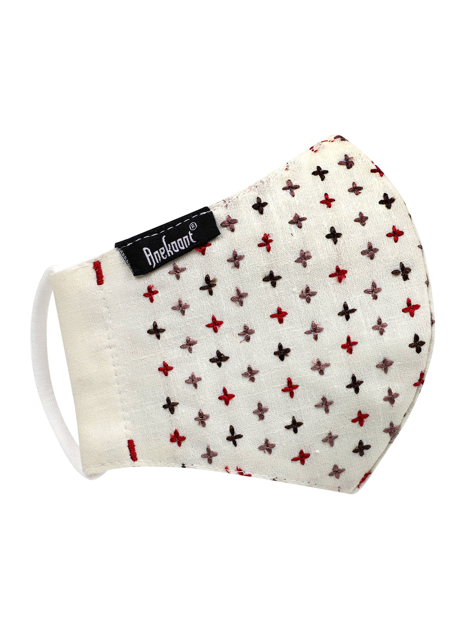     			Anekaant - Cream Cotton Mask ( Pack of 1 )