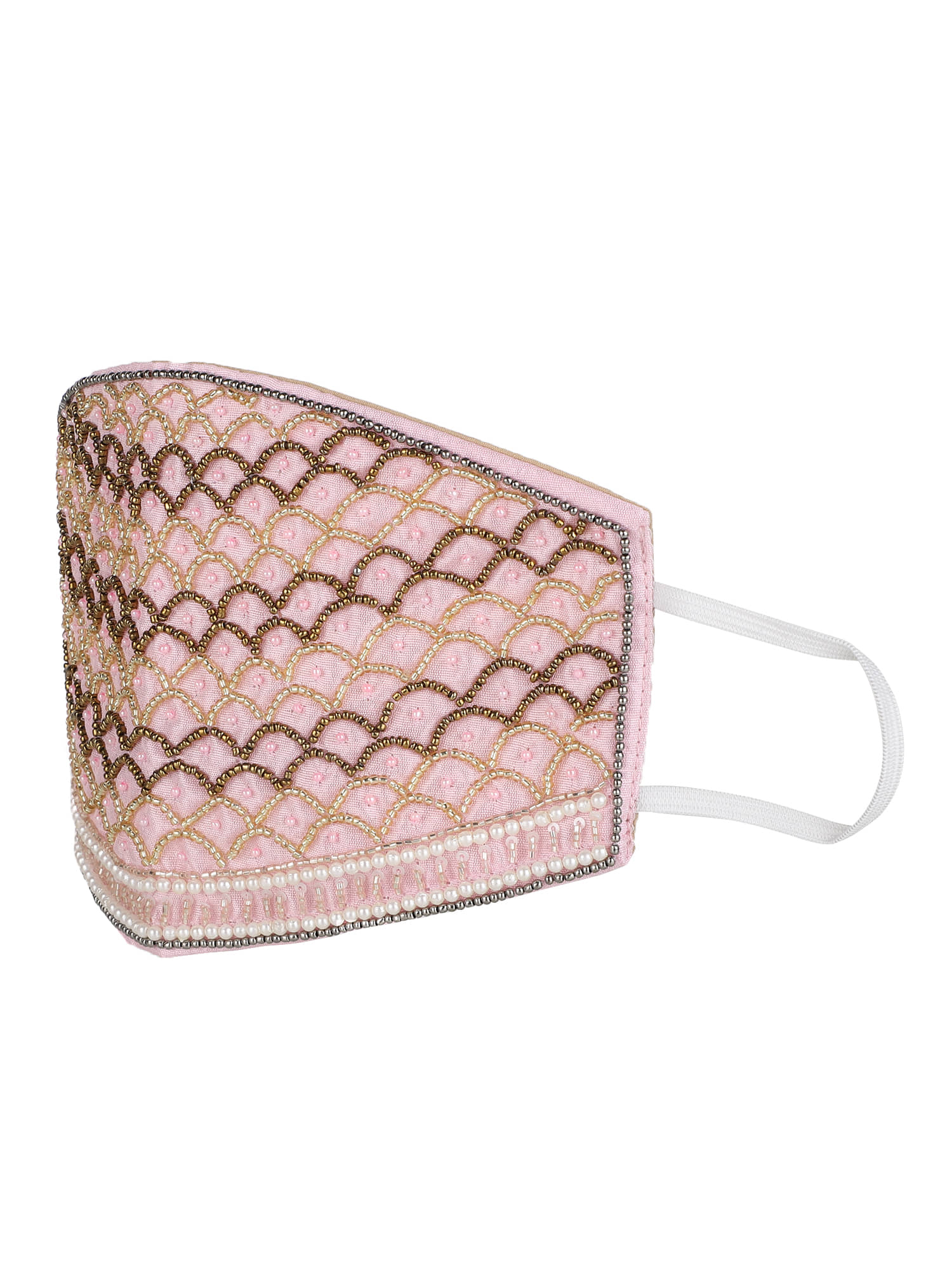 Anekaant - Pink Cotton Mask ( Pack of 1 )