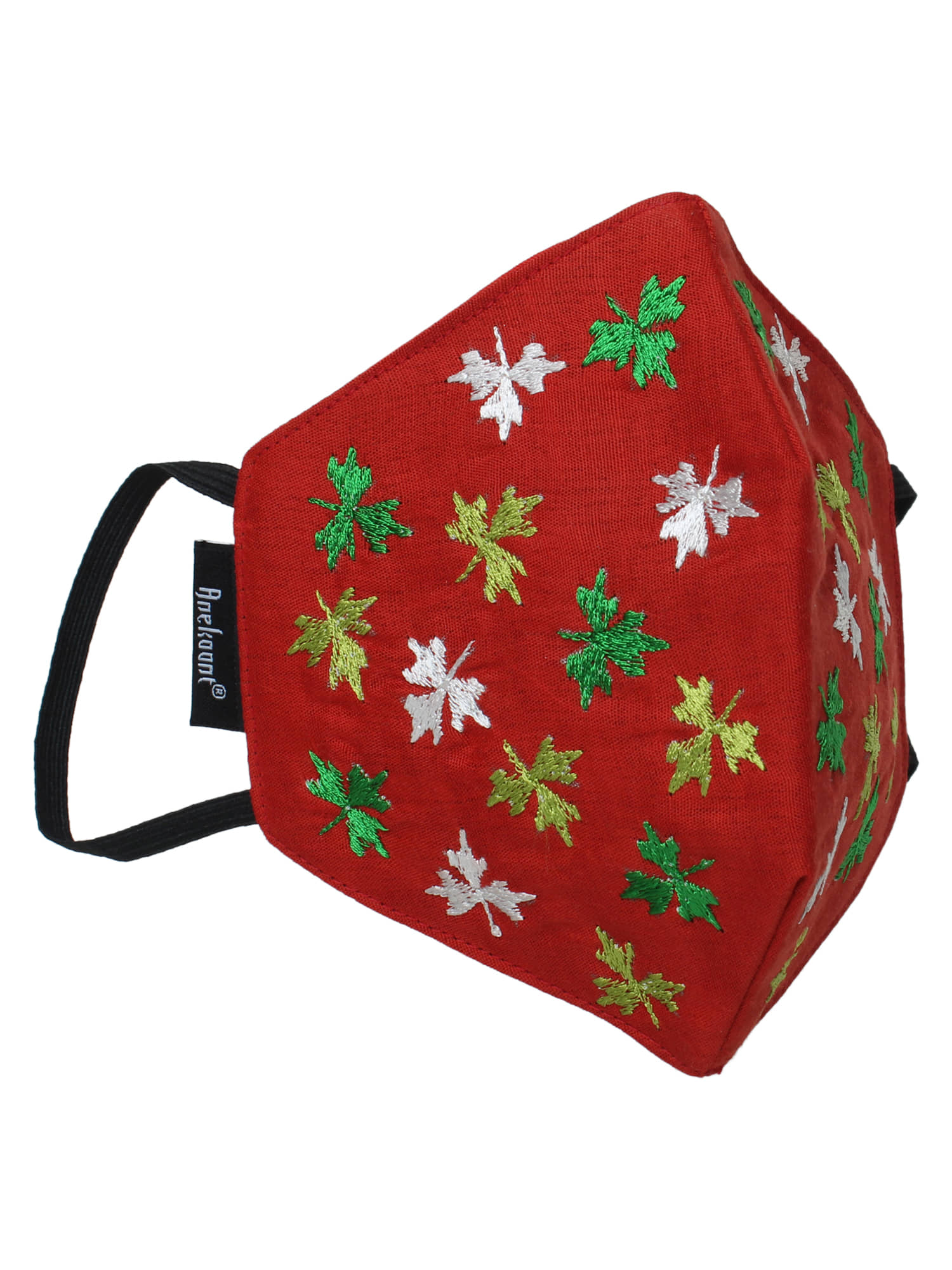 Anekaant - Red Cotton Mask ( Pack of 1 )