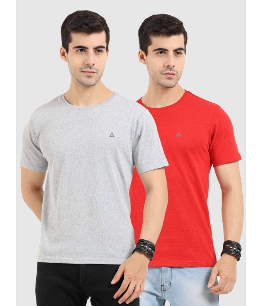 Ardeur Pack of 2 Cotton Regular Fit Men's T-Shirt ( Multicolor ) Ardeur Pack of 2 Cotton Regular Fit Men's T-Shirt ( Multicolor )