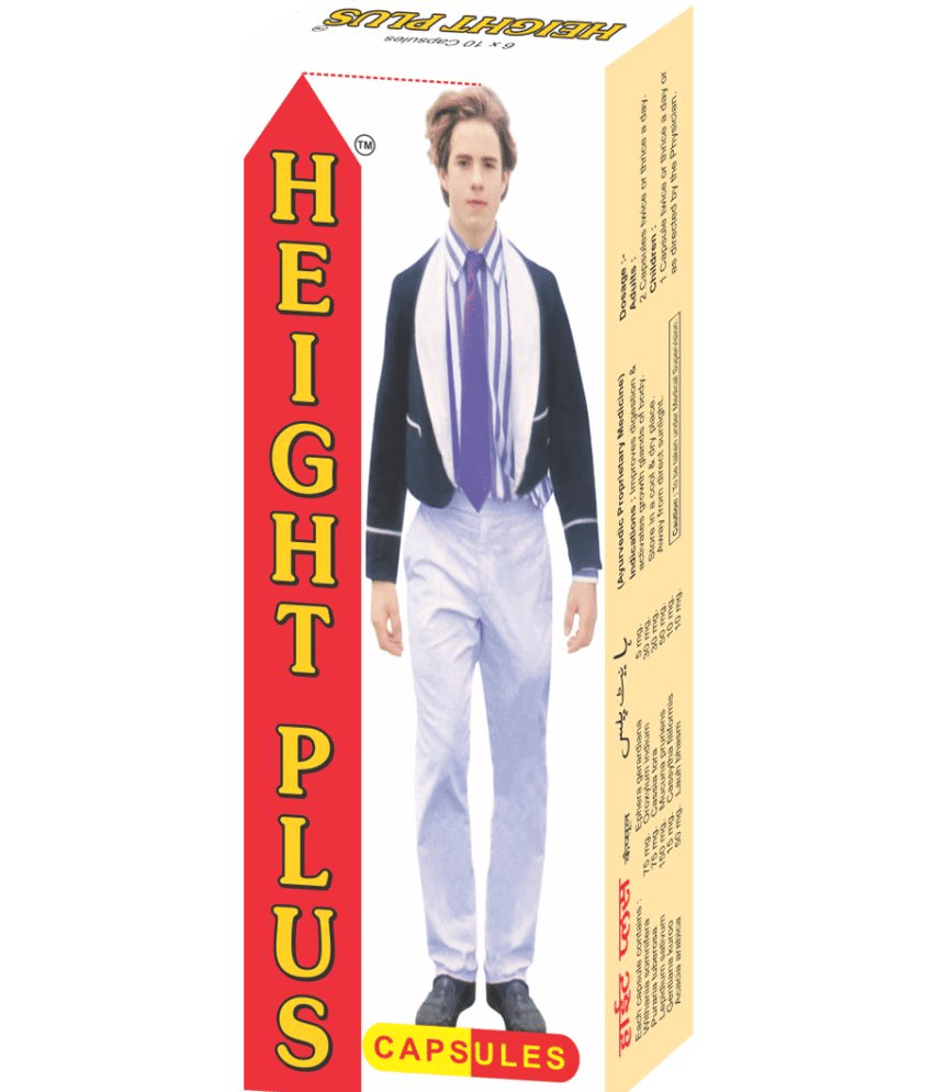 Surjichem Height Plus Capsule 60 No.s Surjichem Height Plus Capsule 60 No.s