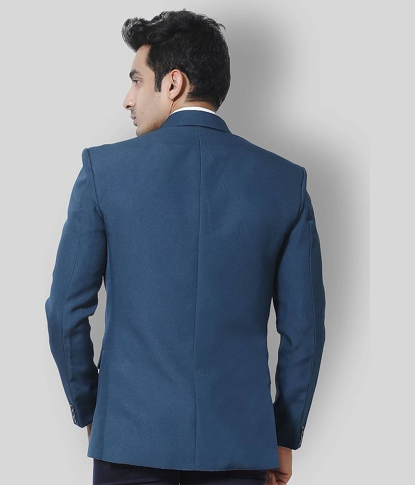 Fourfolds - Black Polyester Regular Fit Men's Blazer ( Pack of 1 )