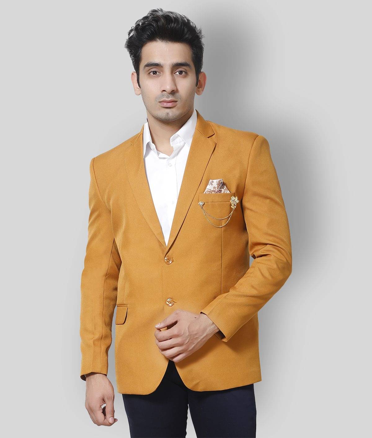 Fourfolds Yellow Blazer Fourfolds Yellow Blazer