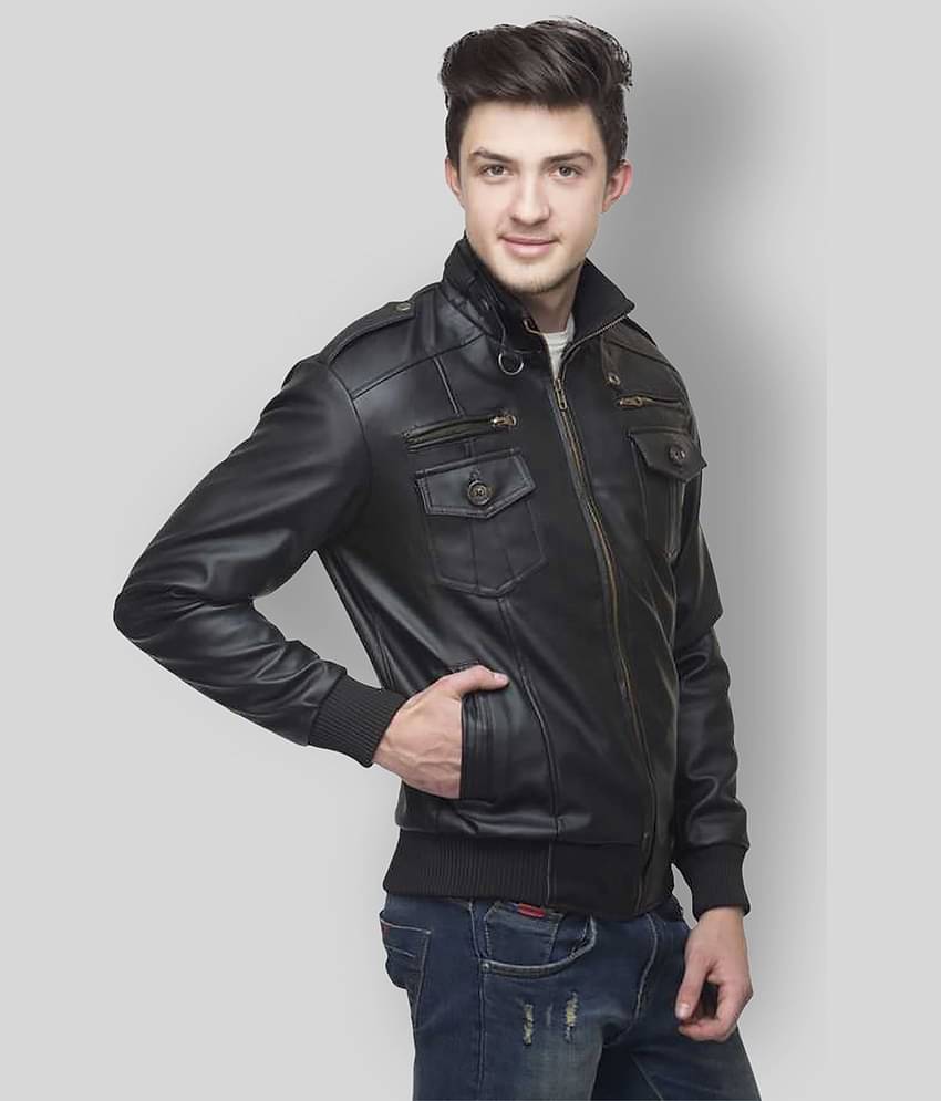 GARMADIAN Black Biker Jacket