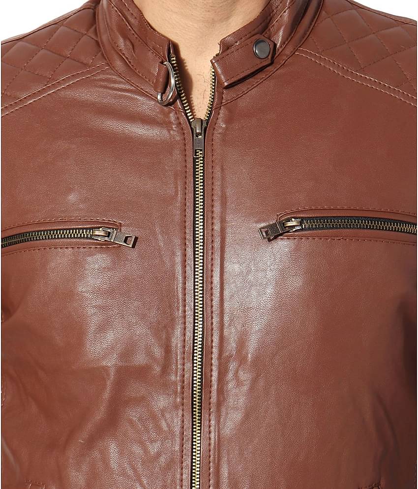 GARMADIAN Brown Biker Jacket