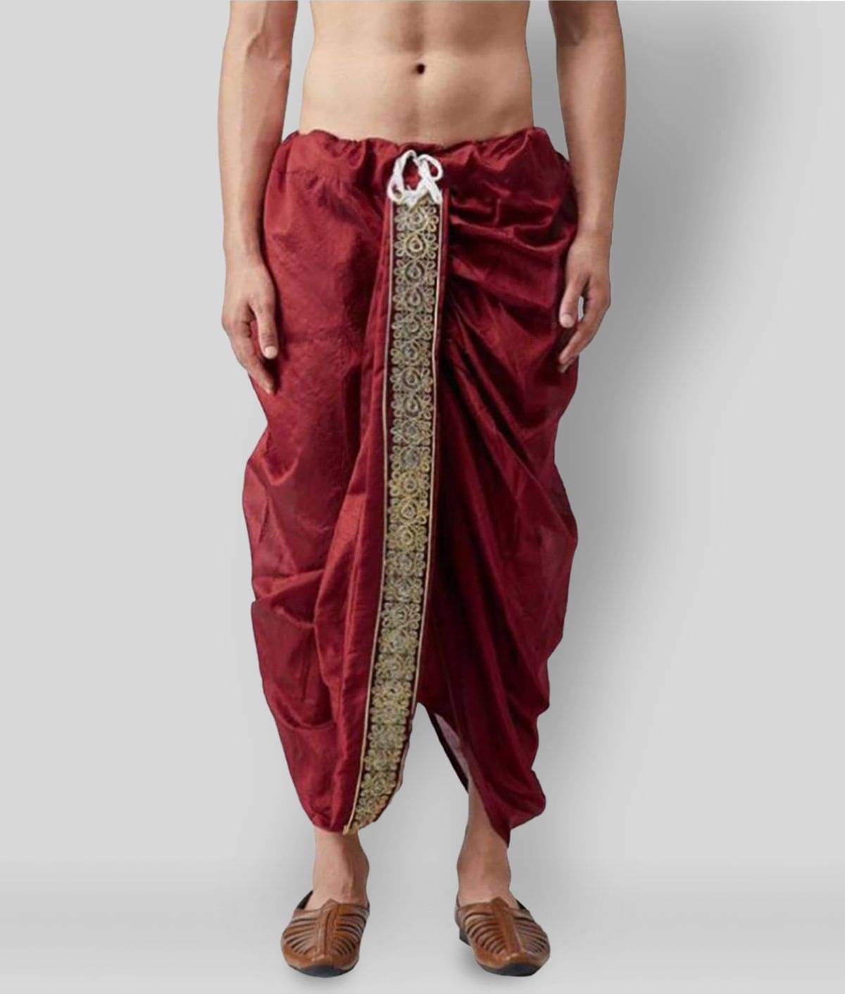 GN hub Maroon Dhoti Single Pack GN hub Maroon Dhoti Single Pack