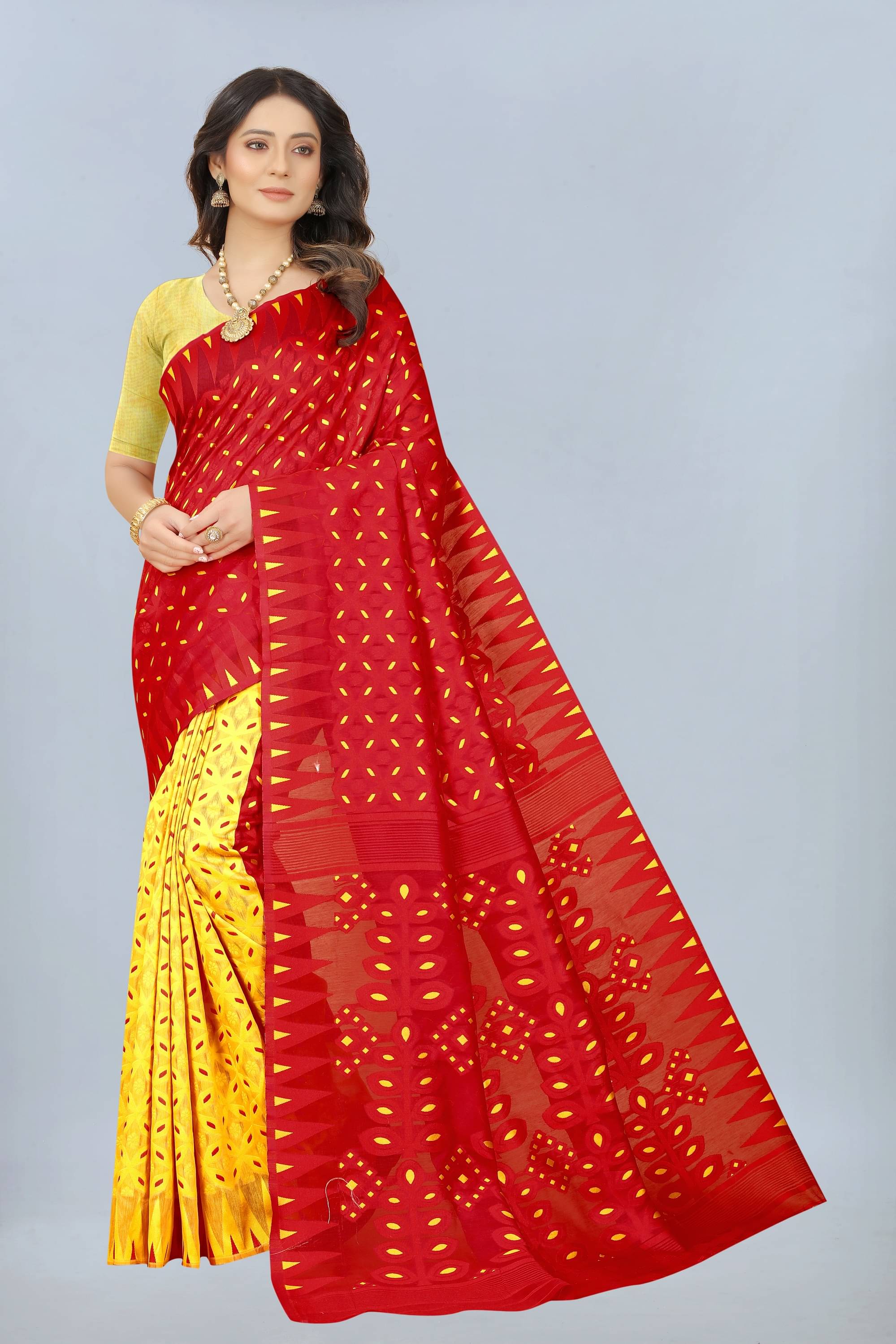 NENCY FASHION Jacquard Self Design Saree Without Blouse Piece ( Gold ) NENCY FASHION Jacquard Self Design Saree Without Blouse Piece ( Gold )