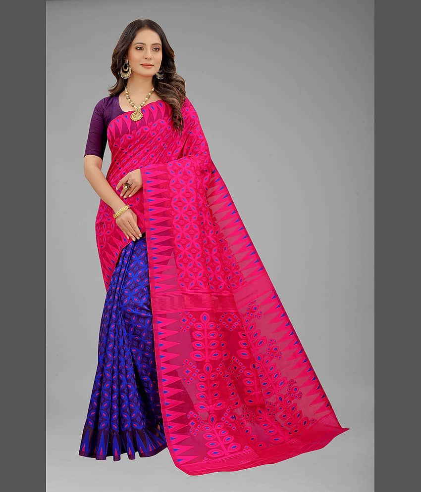 NENCY FASHION Jacquard Self Design Saree Without Blouse Piece ( Gold ) - Sarees | Buy online on ZillyBuy