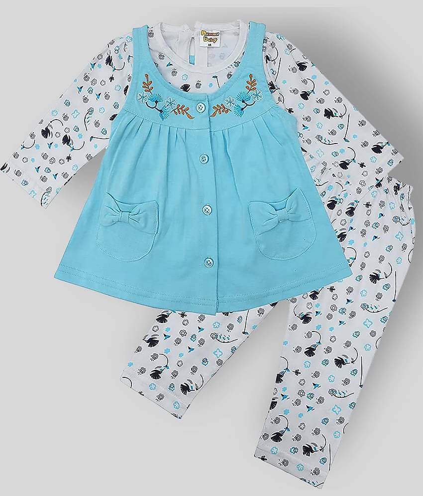 NammaBaby Pack of 1 Baby Girls Cotton Blend Dresses ( Multi )