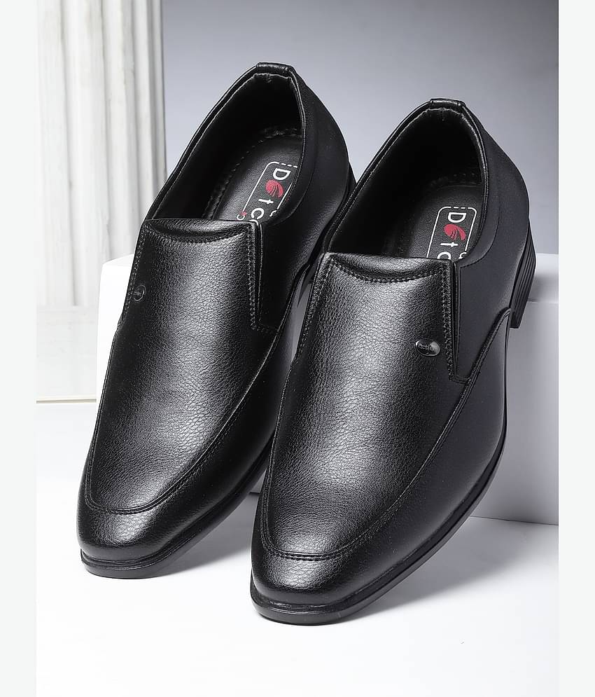 Action - Black Men's Slip On Formal Shoes