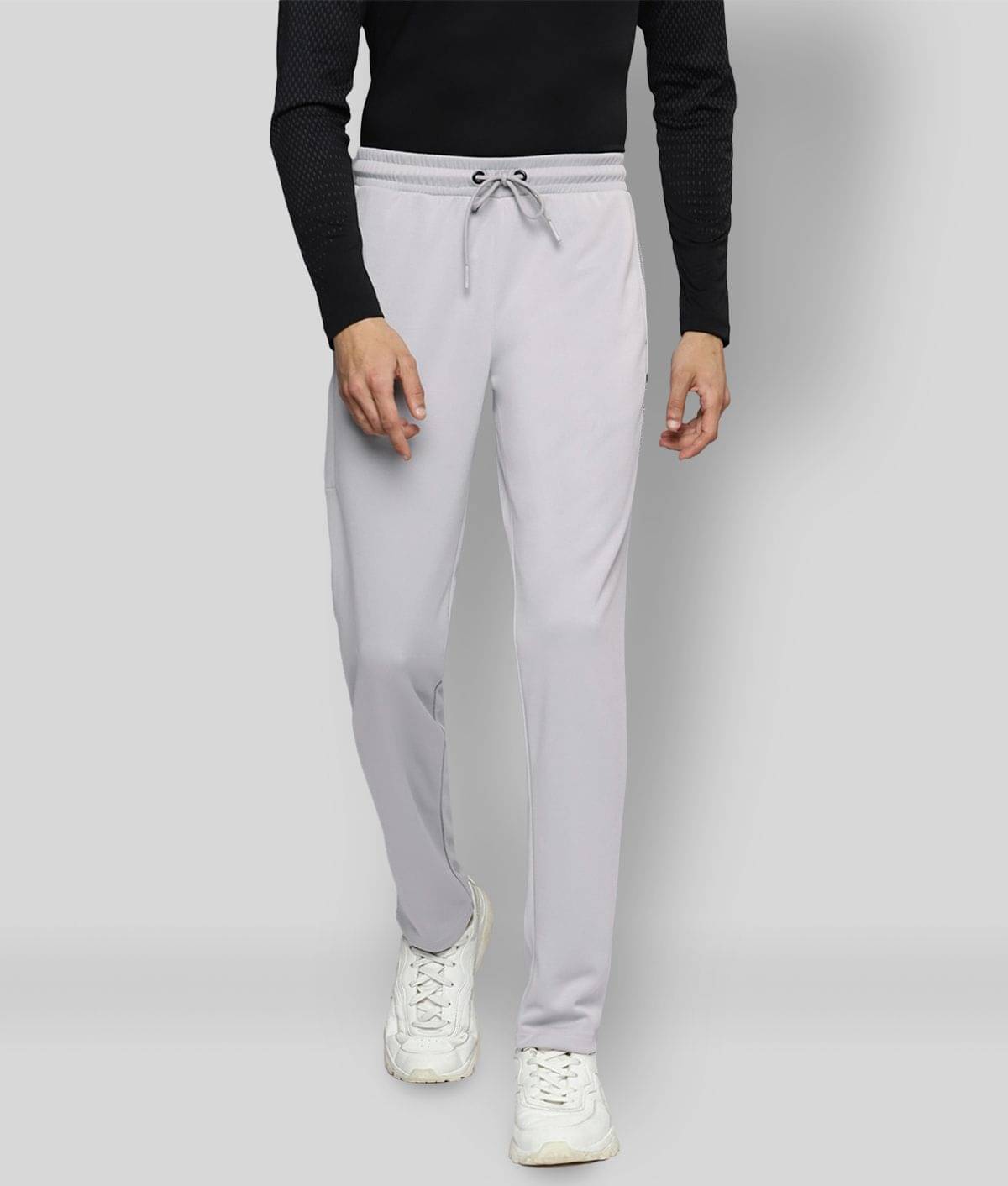 Alcis - Grey Polyester Men's Sports Trackpants ( Pack of 1 ) Alcis - Grey Polyester Men's Sports Trackpants ( Pack of 1 )
