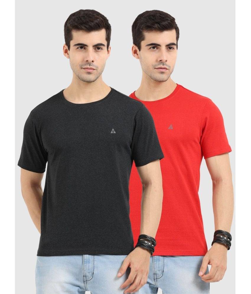 Ardeur Pack of 2 Cotton Regular Fit Men's T-Shirt ( Multicolor ) Ardeur Pack of 2 Cotton Regular Fit Men's T-Shirt ( Multicolor )