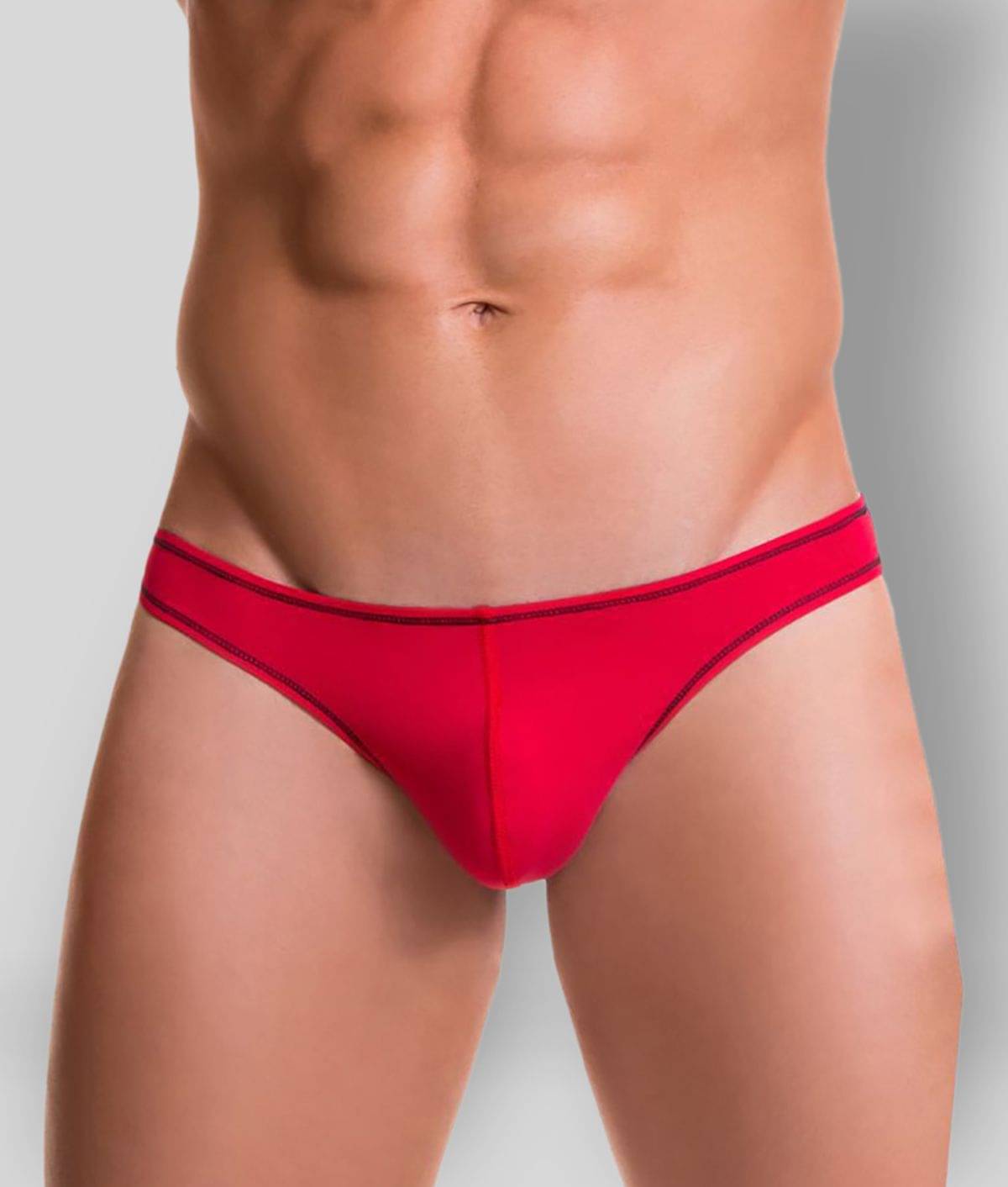 Bruchi Club Pack of 1 Microfibre Briefs For Men's ( Red ) Bruchi Club Pack of 1 Microfibre Briefs For Men's ( Red )