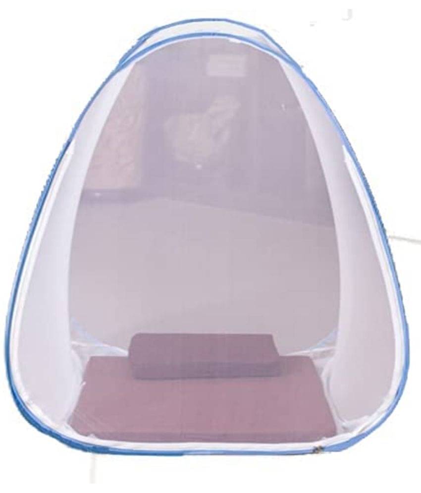    			Classic Mosquito Net, Machardani - Blue Polycotton Foldable Mosquito Net, Machardani ( Pack of 1 )