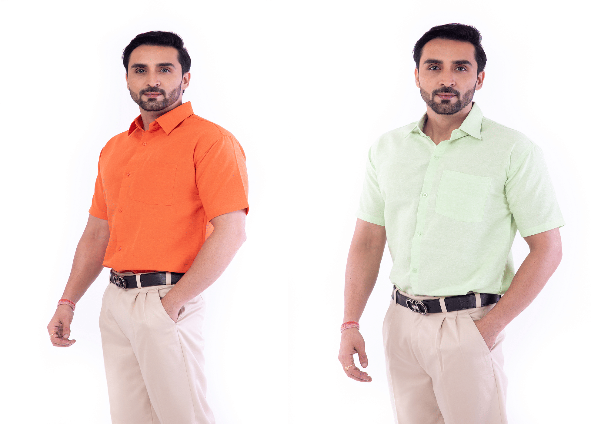 DESHBANDHU DBK - Multicolor Cotton Regular Fit Men's Formal Shirt (Pack of 2)