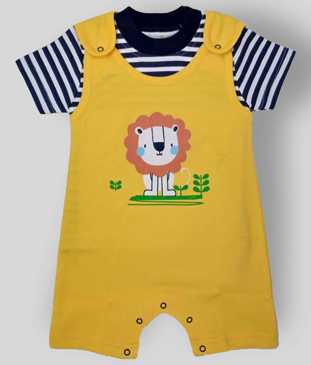 KABOOS Pack of 1 Baby Boys Cotton Bodysuit ( Yellow )