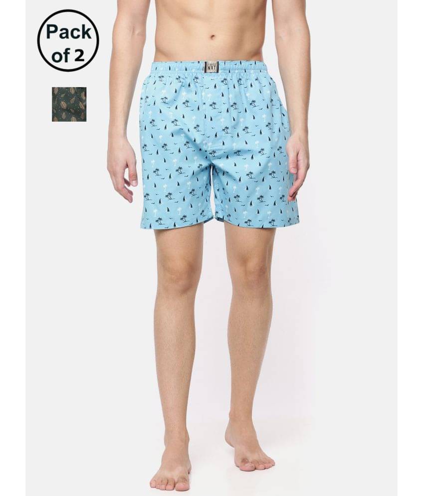 Force NXT Pack of 2 Cotton Boxers For Men's ( Multi )     			Force NXT Pack of 2 Cotton Boxers For Men's ( Multi )