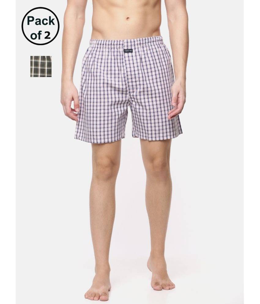 Force NXT Pack of 2 Cotton Boxers For Men's ( Multi ) Force NXT Pack of 2 Cotton Boxers For Men's ( Multi )