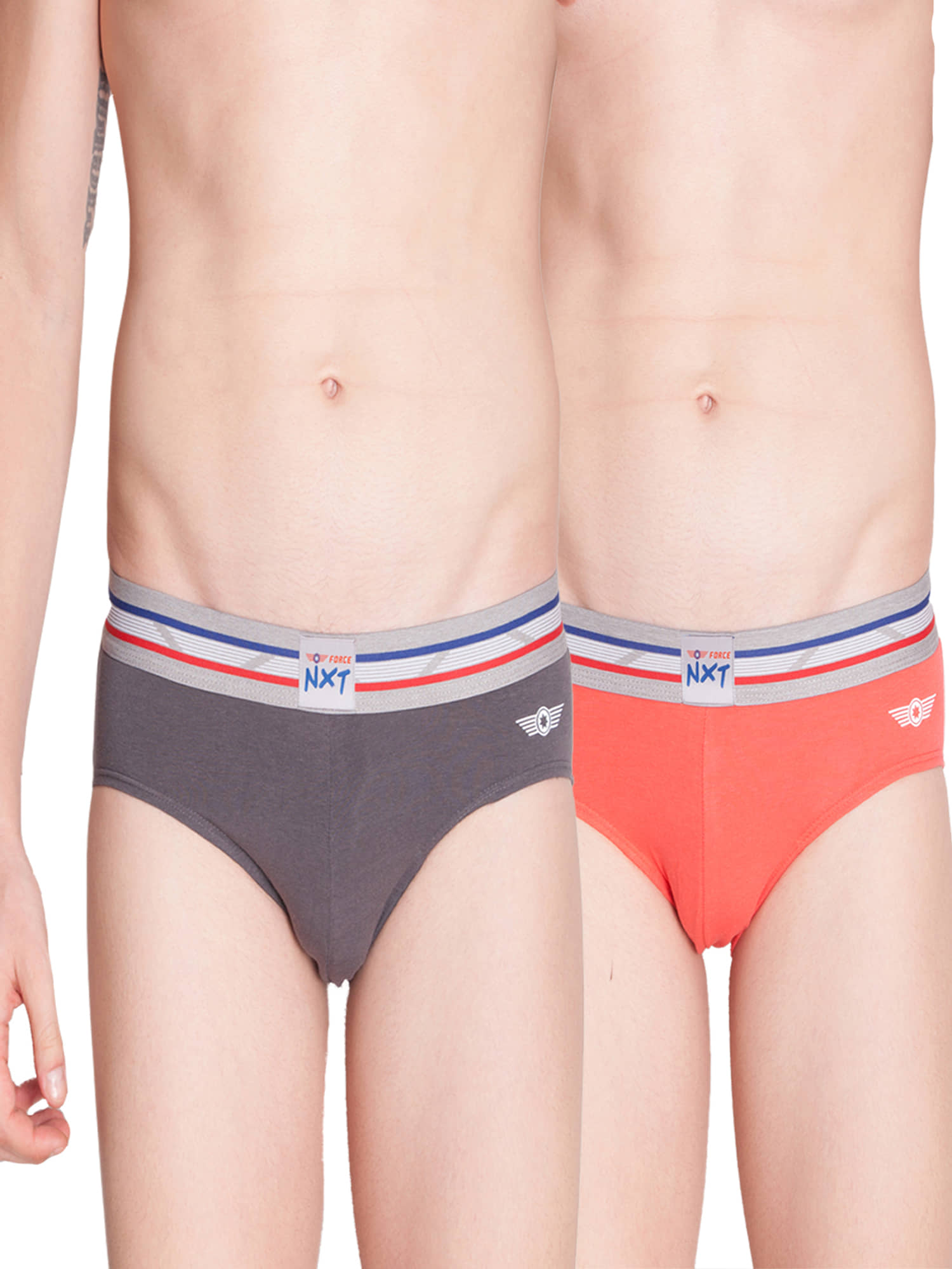 Force NXT - Multicolor Cotton Men's Briefs ( Pack Of 2 )