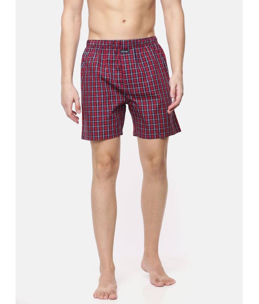     			Force NXT Pack of 1 Cotton Boxers For Men's ( Red )
