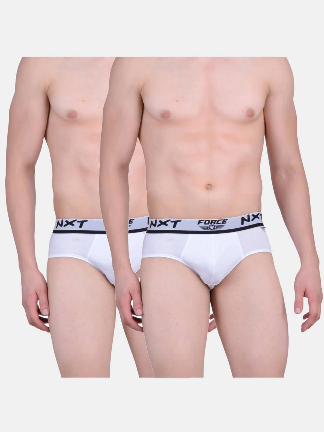Force NXT - White Cotton Men's Briefs ( Pack Of 2 )