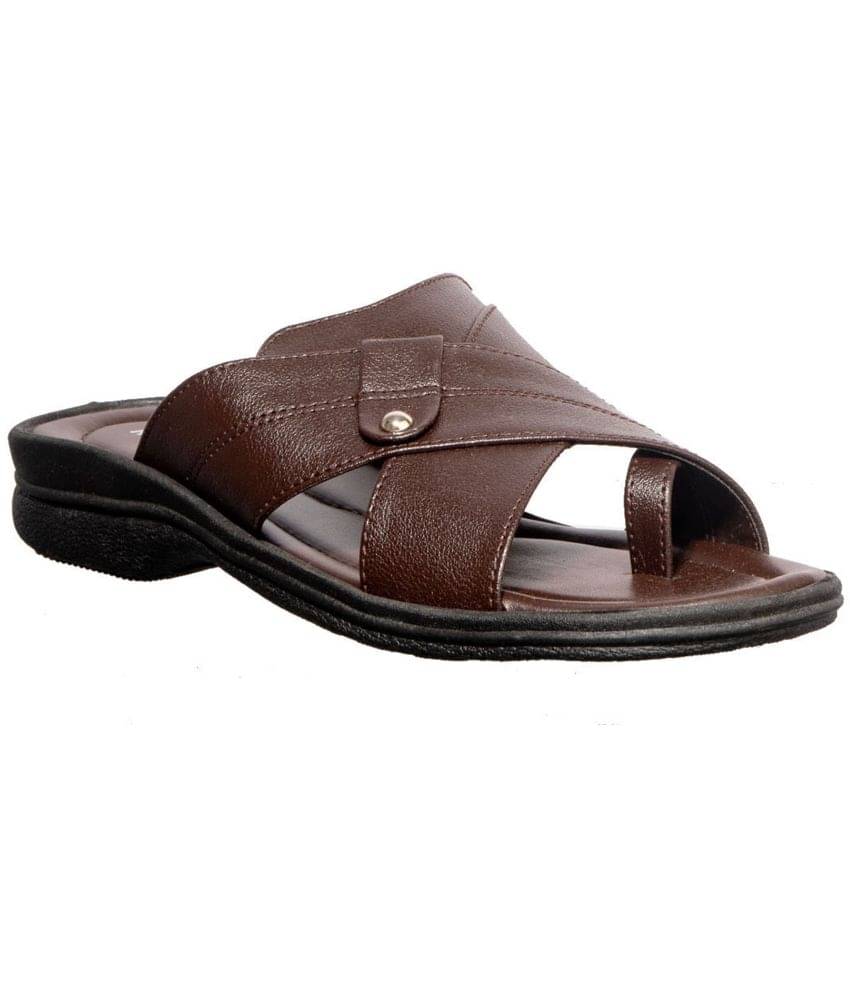     			KHADIM - Brown Men's Sandals