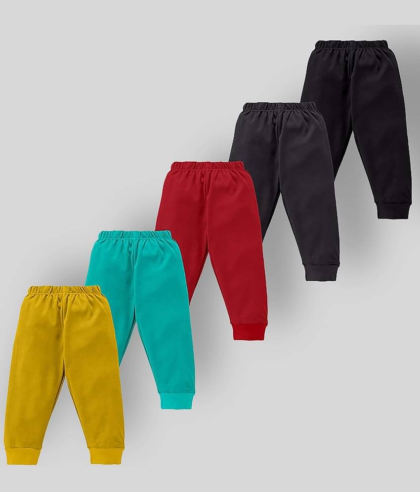 NammaBaby Pack of 5 Boys Cotton Blend Trackpant ( Multicolor )