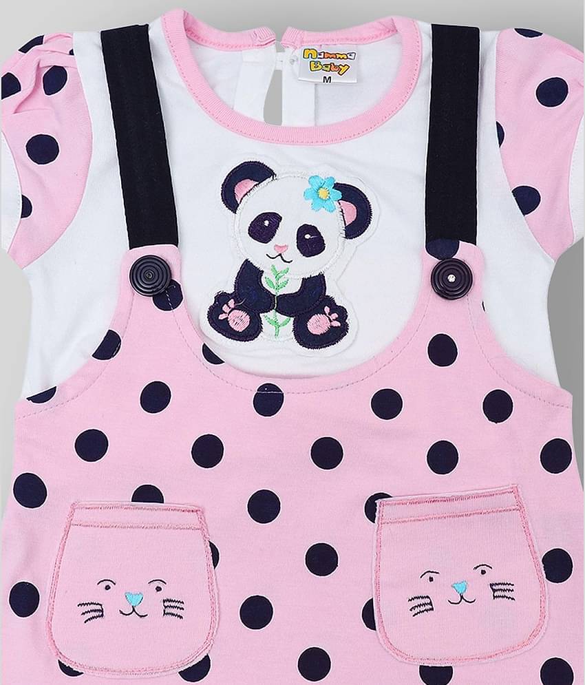 NammaBaby Pack of 1 Baby Girls Cotton Blend Dresses ( Pink )