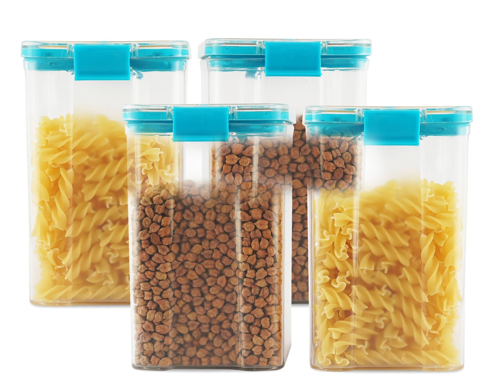     			PearlPet - Blue Polyproplene Food Container ( Pack of 4 )