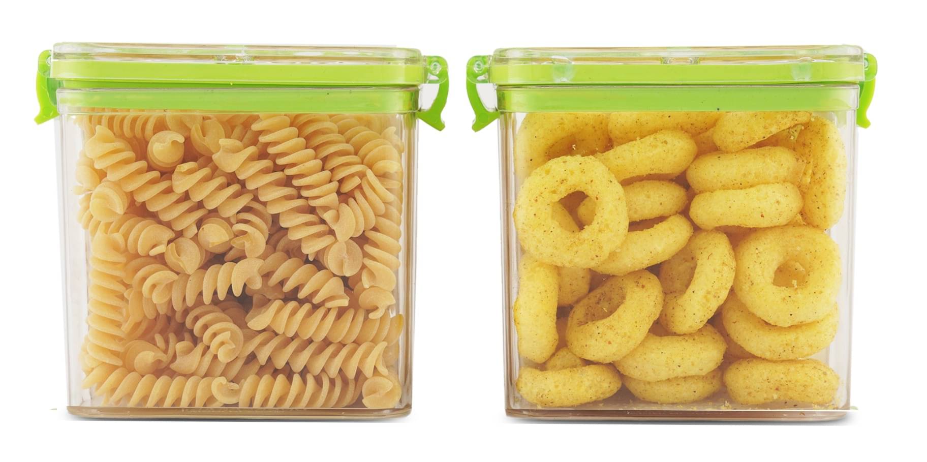    			PearlPet - Green Polyproplene Food Container ( Pack of 2 )