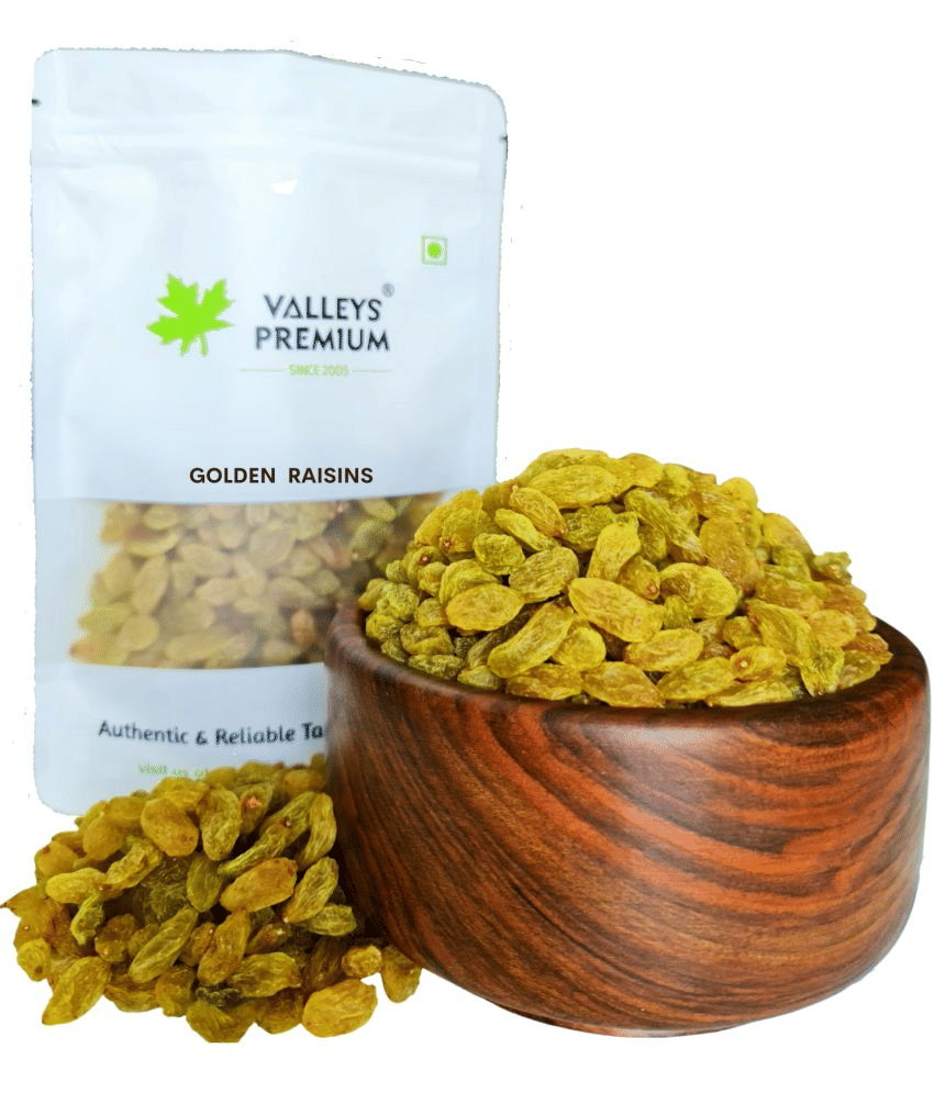 Valleys Premium Afghani Raisins Golden 400 Grams (KISMIS)     			Valleys Premium Afghani Raisins Golden 400 Grams (KISMIS)
