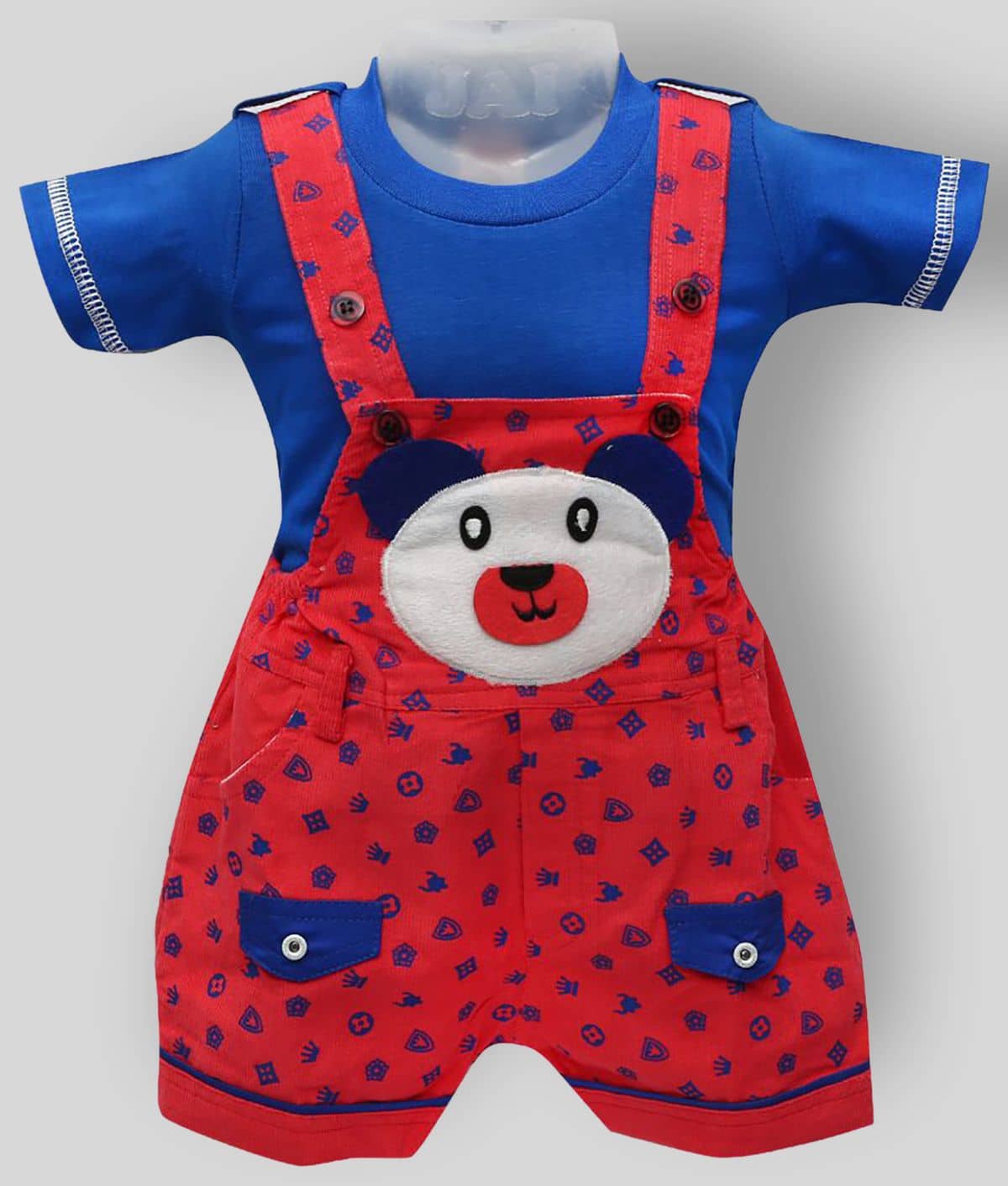 Zadmus Pack of 1 Baby Girls Cotton Bodysuit ( Red )