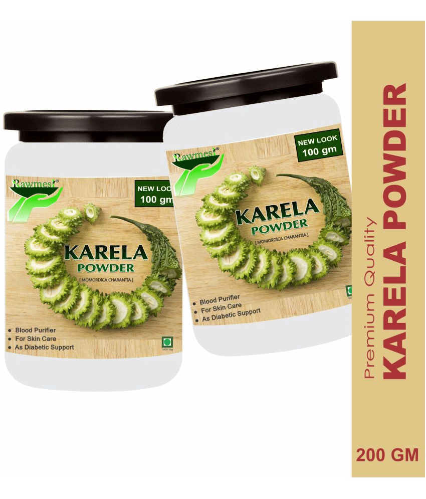 Rawmest 100%Karela ( Bitter Gourd) For Skin Care Powder 200 Gm Pack of 2 Rawmest 100%Karela ( Bitter Gourd) For Skin Care Powder 200 Gm Pack of 2