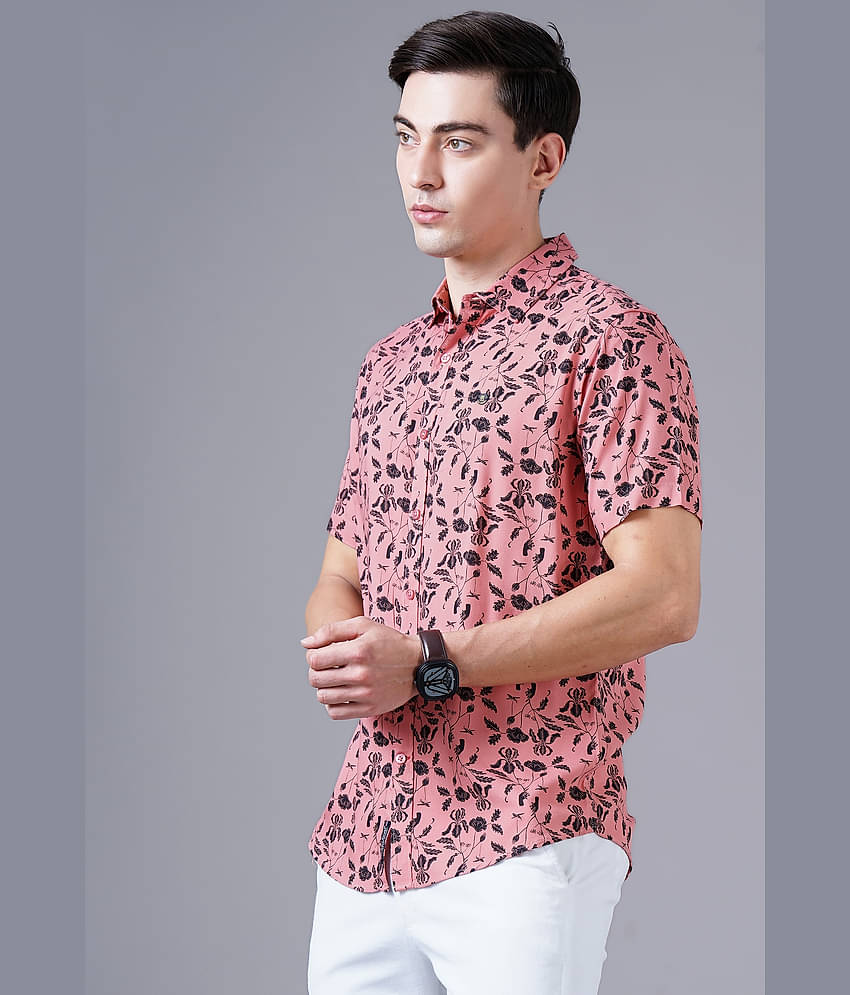 Paul Street - Pink Rayon Slim Fit Men's Casual Shirt ( Pack of 1 )