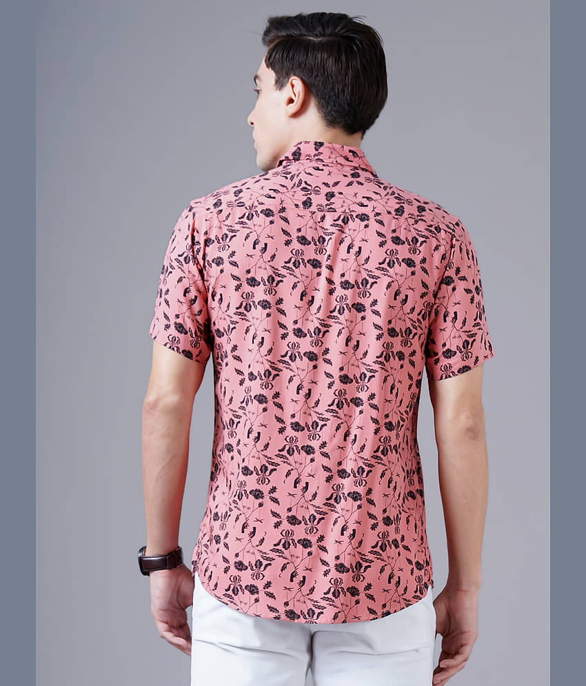 Paul Street - Pink Rayon Slim Fit Men's Casual Shirt ( Pack of 1 )